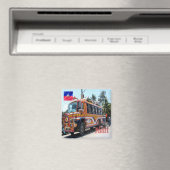 zHT005 HAITI,タップタップ公共交通機関,冷蔵庫 マグネット (インサイチュ (食洗機))