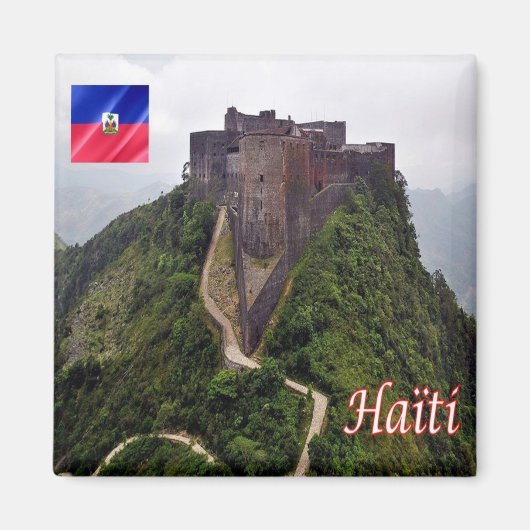 zHT007 HAITI,シタデルラフェリエール,冷蔵庫 マグネット (正面)