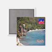 zHT008 HAITI, Cormier Plage，アメリカ，冷蔵庫 マグネット (正面/裏面)