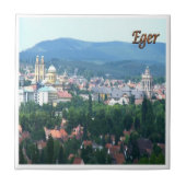 zHU004 EGER Panorama，ハンガリー， タイル (正面)