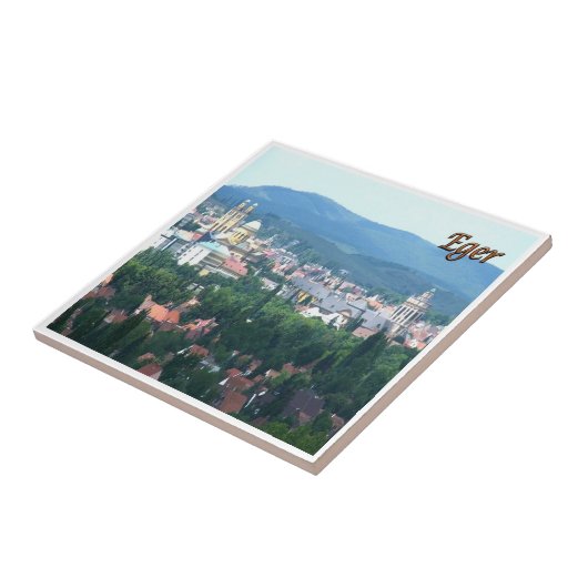 zHU004 EGER Panorama，ハンガリー， タイル (側面)