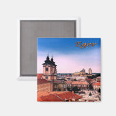 zHU007 EGER BELVAROSA，ハンガリー，冷蔵庫 マグネット (正面/裏面)