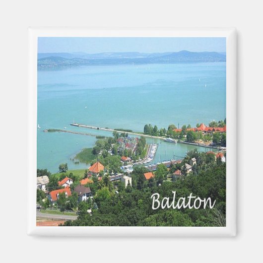 zHU009 BALATON，ハンガリー，ヨーロッパ，冷蔵庫 マグネット (正面)