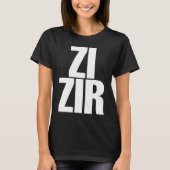 Zi Zir Big Obvious Nonbinary Pronouns Tシャツ (正面)