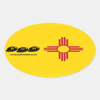 Ziaシンボル走のステッカー 楕円形シール