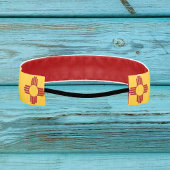 Zia記号付きニューメキシコ国旗 アスレチックヘッドバンド