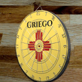 Zia記号付きニューメキシコ国旗 ダーツボード