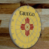 Zia記号付きニューメキシコ国旗 ダーツボード