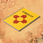 Zia記号付きニューメキシコ国旗 ノートブック
