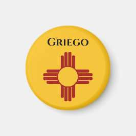 Zia記号付きニューメキシコ国旗 マグネット