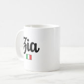 Zia(おば)イタリアの国旗マグ コーヒーマグカップ (正面左)