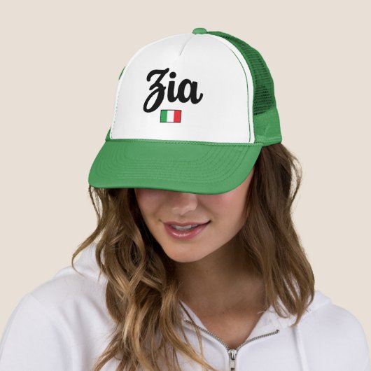 Zia(おば)イタリアの旗 キャップ (インサイチュ)