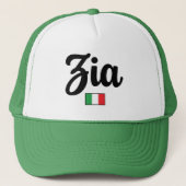 Zia(おば)イタリアの旗 キャップ (正面)