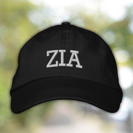 Zia embroidered Cap for Italian Aunt 刺繍入りキャップ