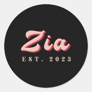 Zia Est 2023 Zia設立Auntie Mother イタリアン. ラウンドシール