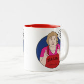 Zia Lina "私は私が欲しいものを行う"マグカップ ツートーンマグカップ (正面右)