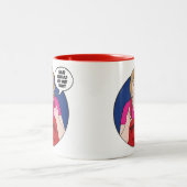 Zia Lina "私は私が欲しいものを行う"マグカップ ツートーンマグカップ (中央)