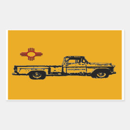 Zia Rising Oblongステッカー 長方形シール