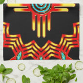 Zia Sonne - Zia Pueblo - New Mexico キッチンタオル (折り畳み)