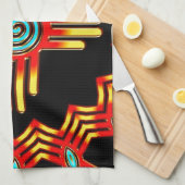 Zia Sonne - Zia Pueblo - New Mexico キッチンタオル (四つ折り)