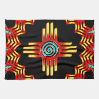 Zia Sonne - Zia Pueblo - New Mexico キッチンタオル