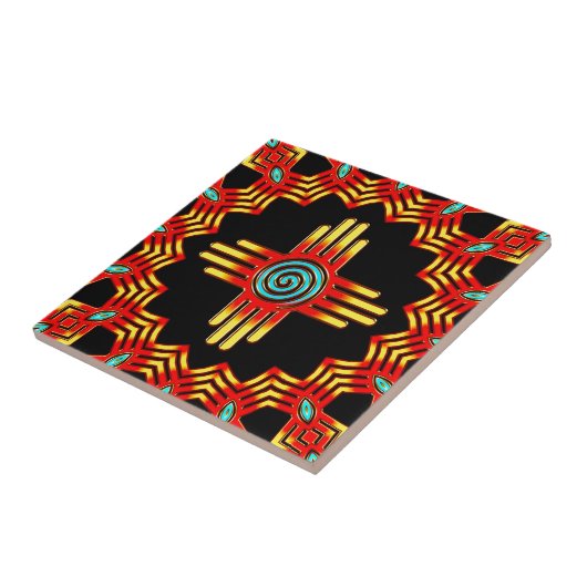 Zia Sonne - Zia Pueblo - New Mexico タイル (側面)