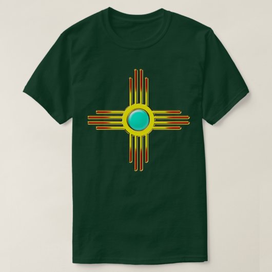 Zia Sun Zia Pueblo New Mexico Sun Symbol DD 1 Tシャツ (デザイン正面)
