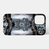 Zibacho エレガントモノグラム iPhoneケース (裏面横)