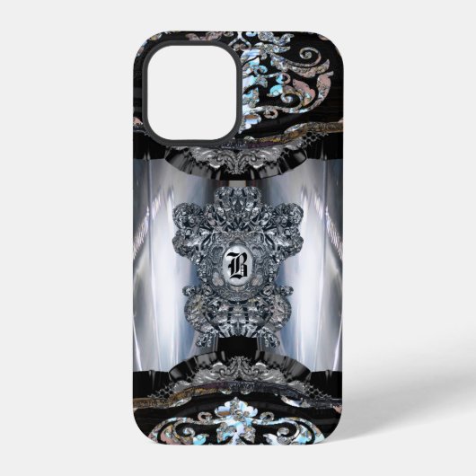 Zibacho エレガントモノグラム iPhoneケース (裏面)