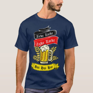 Zicke Zacke Hoi - Funny Germany Flag Oktoberfest G Tシャツ