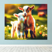 Zicklein キャンバスプリント (インサイチュ (ウッドフロア))