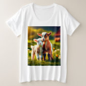 Zicklein プラスサイズTシャツ (デザイン正面)