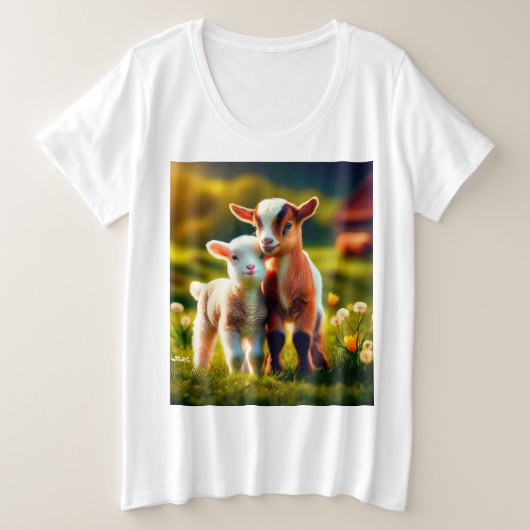 Zicklein プラスサイズTシャツ (デザイン正面)