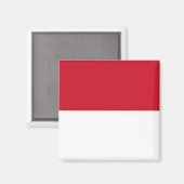 zID001インドネシア国旗インドネシア、冷蔵庫 マグネット (正面/裏面)