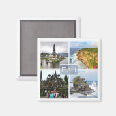 zID006 BALI，インドネシア，アジア，冷蔵庫 マグネット (正面/裏面)