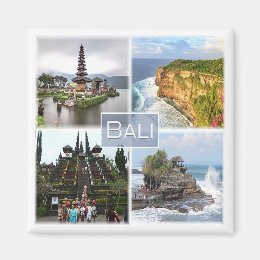 zID006 BALI，インドネシア，アジア，冷蔵庫 マグネット (正面)