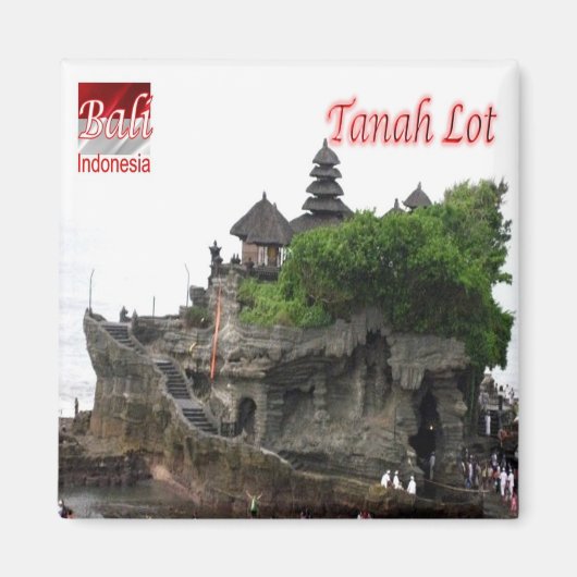 zID020 TANAH LOT Baliインドネシア、アジア、冷蔵庫 マグネット (正面)