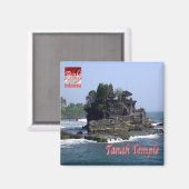 zID021 TANAH TEMPLE Bali，インドネシア，アジア，冷蔵庫 マグネット (正面/裏面)