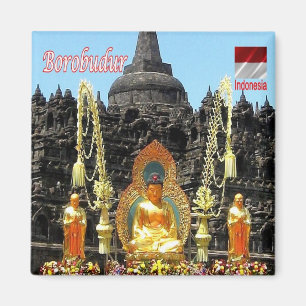zID023 Vesak day BOROBUDUR,インドネシアアジア,冷蔵庫 マグネット