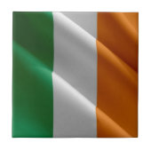 zIE002 IRELAND、なびく国旗， タイル (正面)