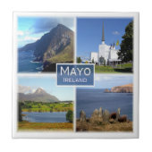 zIE003 MAYO – モザイク，アイルランド， タイル (正面)