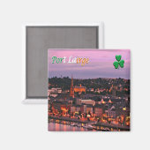 zIE007 WATERFORD、PORT LAIRGE、アイルランド、冷蔵庫 マグネット (正面/裏面)