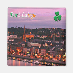 zIE007 WATERFORD、PORT LAIRGE、アイルランド、冷蔵庫 マグネット