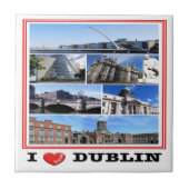 zIE009 DUBLIN I Love, Mosaic Ireland, タイル (正面)