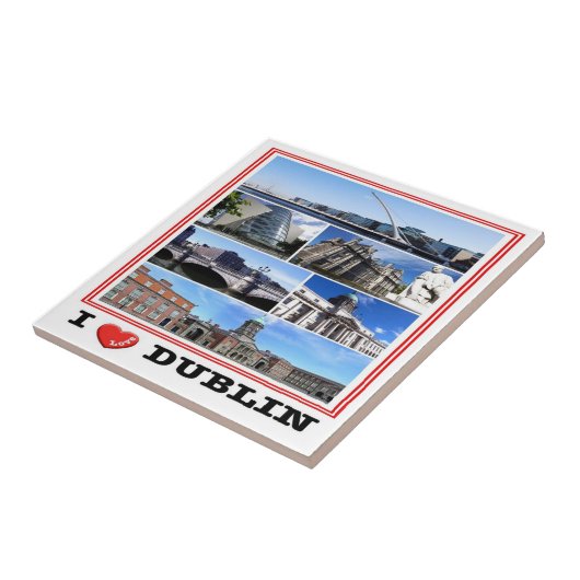 zIE009 DUBLIN I Love, Mosaic Ireland, タイル (側面)