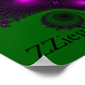 Ziegler高解像度フラクタルポスター1stシリーズ ポスター (角)