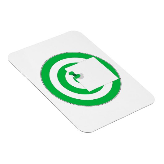 Zielscheibe mit Notizzettel マグネット (右側)