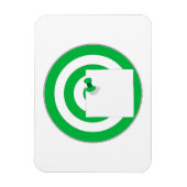 Zielscheibe mit Notizzettel マグネット (縦)