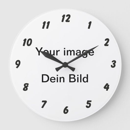 Ziffernblatt für Wanduhr ラージ壁時計 (正面)