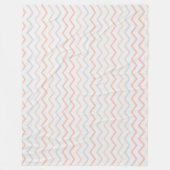 Zig-Zag Blanket in Soft Colors フリースブランケット (正面)